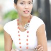 NCA 5 - Carnelian Rose Necklace